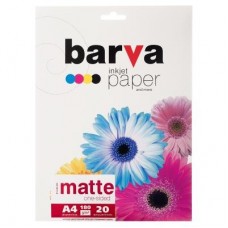 Папір BARVA A4 180 g/m2, matt, 20арк (A180-203) Папір BARVA A4 180 g/m2, matt, 20арк (A180-203)