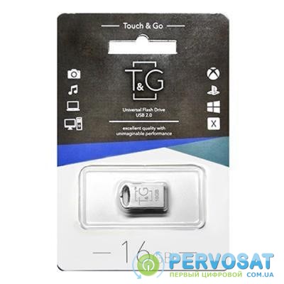 USB флеш накопитель T&G 16GB 105 Metal Series Silver USB 2.0 (TG105-16G)