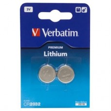 Батарейка Verbatim CR 2032 Lithium 3V * 2 (49936) Батарейка Verbatim CR 2032 Lithium 3V * 2 (49936)