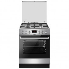 Плита Hansa комбінована, 65л, 60x60см, дисплей, конвекція, чавун, нерж