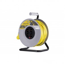 Мережевий подовжувач 2Е 4XSchuko на котушці, с заземл., ІР20, 3G*1.5мм, 40м, мідь, сіро-жовтий Мережевий подовжувач 2Е 4XSchuko на котушці, с заземл., ІР20, 3G*1.5мм, 40м, мідь, сіро-жовтий