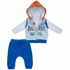 Набір дитячого одягу Tongs з жилетом (2824-80B-blue) Набір дитячого одягу Tongs з жилетом (2824-80B-blue)