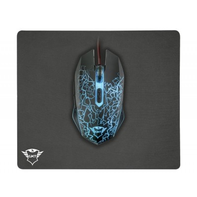 Trust GXT 783 Izza Gaming Mouse &amp; Mouse Pad BLACK