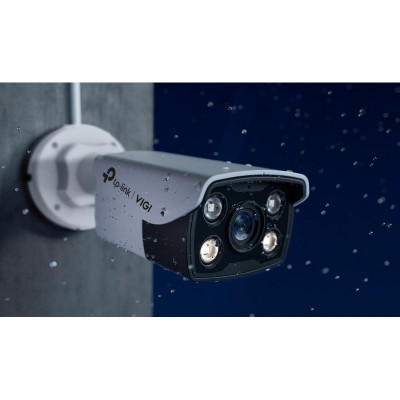 IP-Камера TP-LINK VIGI C350-2.8mm, PoE, 5Мп, 2.8 мм, H.265+, IP67, Bullet, кольорове нічне бачення, зовнішня
