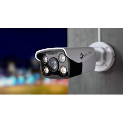 IP-Камера TP-LINK VIGI C350-2.8mm, PoE, 5Мп, 2.8 мм, H.265+, IP67, Bullet, кольорове нічне бачення, зовнішня