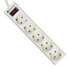 Мережевий фільтр живлення Defender ES 5m 5 роз. white (99483) Мережевий фільтр живлення Defender ES 5m 5 роз. white (99483)