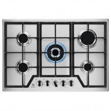 Варильна поверхня Electrolux газова, 75см, чавун, нерж Варильна поверхня Electrolux газова, 75см, чавун, нерж