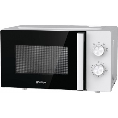 Мікрохвильова піч Gorenje, 17л, мех. керув., 700Вт, дисплей, білий