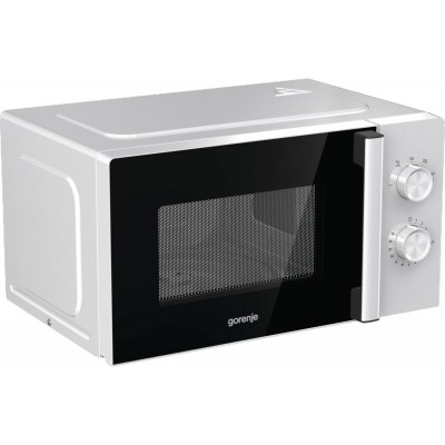 Мікрохвильова піч Gorenje, 17л, мех. керув., 700Вт, дисплей, білий