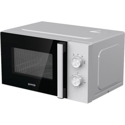 Мікрохвильова піч Gorenje, 17л, мех. керув., 700Вт, дисплей, білий