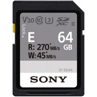Карта пам'яті Sony SDXC   64GB C10 UHS-II U3 V30 R270/W45MB/s Entry