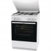 Плита Gorenje  газова, 72л, 60x60см, емальовані, з кришкою, білий
