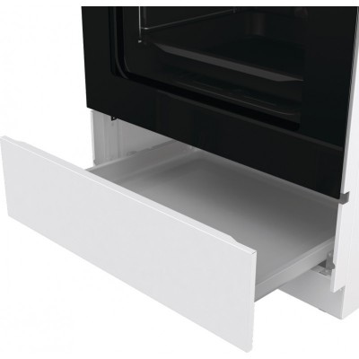 Плита Gorenje  газова, 72л, 60x60см, емальовані, з кришкою, білий