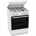 Плита Gorenje  газова, 72л, 60x60см, емальовані, з кришкою, білий