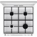 Плита Gorenje  газова, 72л, 60x60см, емальовані, з кришкою, білий