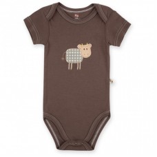 Боді Luvable Friends коричневий з бамбука з корівкою (68312.BR.9-12) Боді Luvable Friends коричневий з бамбука з корівкою (68312.BR.9-12)