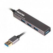 Концентратор Maxxter USB 3.0 Type-A 4 ports grey (HU3A-4P-02) Концентратор Maxxter USB 3.0 Type-A 4 ports grey (HU3A-4P-02)