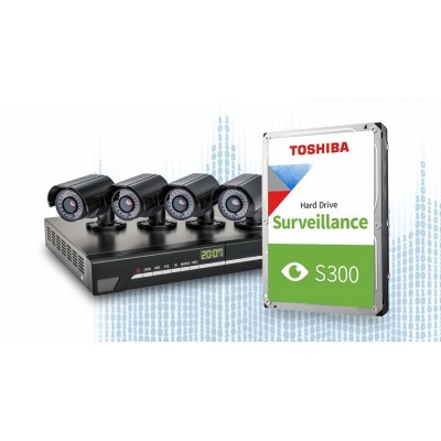 Жорсткий диск Toshiba 3.5 SATA 3.0 4TB 5400rpm 128MB S300 Surveillance