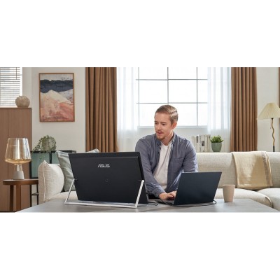 Монітор портативний Asus 23.8&quot; ZenScreen MB249C HDMI, USB-C, MM, IPS, 75Hz, AdaptiveSync, Pivot, C-Clamp Arm