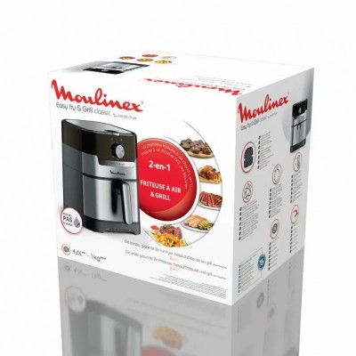 Мультипіч Moulinex EasyFry&Grill, 1550Вт, чаша-4.2л, механічне керув., пластик, сірий