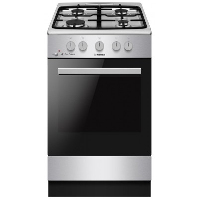 Плита Hansa газова, 50x60см, 67л, чавун, газ контр., нержавіюча сталь