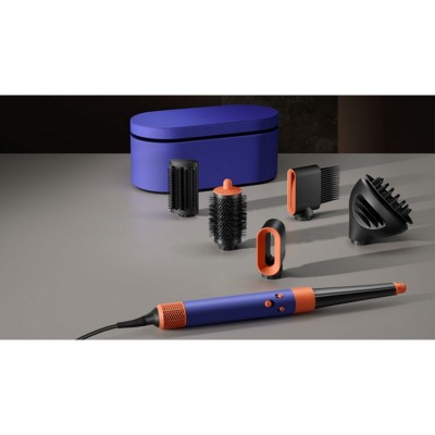 Стайлер Dyson Airwrap I.D. HS08 Curly+Coily Complete Long Vinca Blue/Topaz, 1300Вт, темп.режимів-3, насадок-6, кейс, кераміка, синьо-мідний