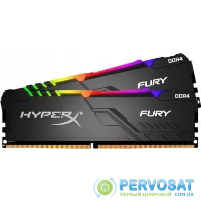 Модуль памяти для компьютера DDR4 16GB (2x8GB) 3733 MHz HyperX Fury RGB Kingston (HX437C19FB3AK2/16)