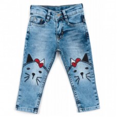 Джинси Breeze з котиками (S-5005-98G-blue) Джинси Breeze з котиками (S-5005-98G-blue)