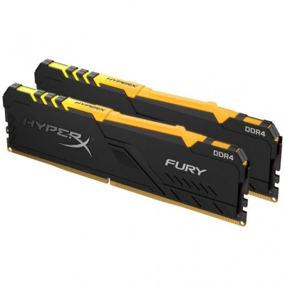 Модуль памяти для компьютера DDR4 32GB (2x16GB) 2666 MHz HyperX FURY RGB HyperX (HX426C16FB3AK2/32)