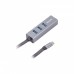 Переходник Maxxter Type-C to Gigabit Ethernet, 3 Ports USB 3.0 (NECH-3P-02)