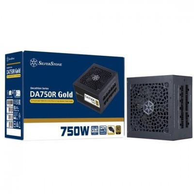 Блок живлення SilverStone Decathlon (750W), &gt;90%, 80+ Gold, 120мм, 1xMB, 24pin(20+4), 2xCPU 8pin(4+4), 4xMolex, 8xSATA, 4xPCIe 8pin(6+2), 1 x 12V-2x6, Fully modular