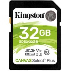 Карта пам'яті Kingston 32GB SDXC class 10 UHS-I U3 Canvas Select Plus (SDS2/32GB) Карта пам'яті Kingston 32GB SDXC class 10 UHS-I U3 Canvas Select Plus (SDS2/32GB)