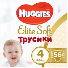 Підгузок Huggies Elite Soft Pants L 4 (9-14 кг) 56 шт (5029053548340) Підгузок Huggies Elite Soft Pants L 4 (9-14 кг) 56 шт (5029053548340)