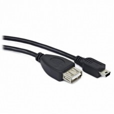 Перехідник OTG USB 2.0 AF to Mini 5P 0.5m PowerPlant (KD00AS1235) Перехідник OTG USB 2.0 AF to Mini 5P 0.5m PowerPlant (KD00AS1235)