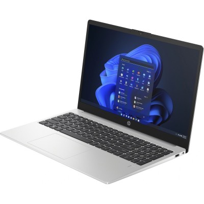 Ноутбук HP 250-G10 15.6&quot; FHD AG, Intel N200, 8GB, F512GB, UMA, DOS, сріблястий