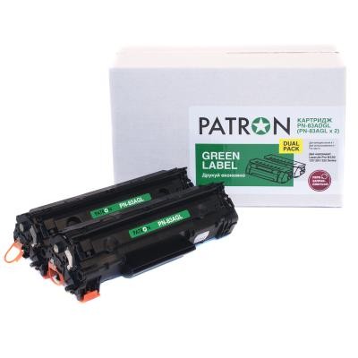 Картридж PATRON HP LJ CF283A GREEN Label (DUAL PACK) (PN-83ADGL)