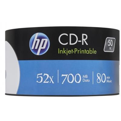 Диск CD HP CD-R 700MB 52X IJ PRINT 50шт Spindle (69312)
