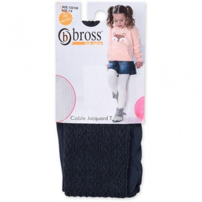 Колготки Bross в косички (2561-11-12G-blue)