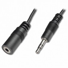Кабель мультимедійний Jack 3.5mm male to Jack 3.5mm female 1.5m Digitus (AK-510200-015-S)