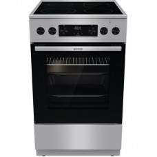 Плита Gorenje електрична склокерамічна, 70л, 50x60см, дисплей, приготування з паром, програматор, нерж