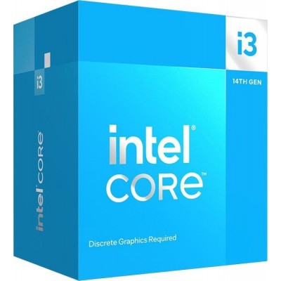 Центральний процесор Intel Core i3-14100F 4C/8T 3.5GHz 12Mb LGA1700 58W w/o graphics Box