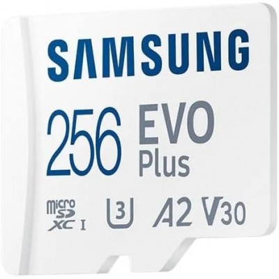 Карта пам'яті Samsung microSD 256GB C10 UHS-I  R130MB/s Evo Plus + SD