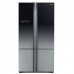 Холодильник с нижн. мороз. HITACHI R-WB800PUC5XGR, 184х81х91см, 4 дв., Х- 466л, М- 174л, A++, NF, Інвертор, Градація сірого (скл