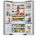 Холодильник с нижн. мороз. HITACHI R-WB800PUC5XGR, 184х81х91см, 4 дв., Х- 466л, М- 174л, A++, NF, Інвертор, Градація сірого (скл