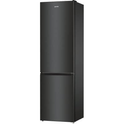 Холодильник з нижн. мороз. камерою Gorenje NRK6202EBXL4 200х60х60см, 2 двері, 235( 96)л, А++, NoFrost+ , LED дисплей, Зона св-ті, чорний