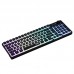 Клавіатура мембранна 2E GAMING KG390 100key, USB-A/WL/BT, EN/UA, RGB, чорний