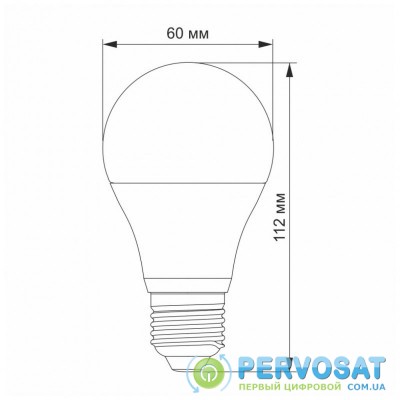 Лампочка VIDEX LED A60e 9W E27 4100K 220V (VL-A60e-09274)