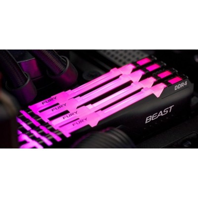 Пам'ять до ПК Kingston DDR4 3733 16GB FURY Beast RGB