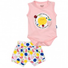 Набір дитячого одягу Miniworld з яблучком (15363-68G-peach) Набір дитячого одягу Miniworld з яблучком (15363-68G-peach)