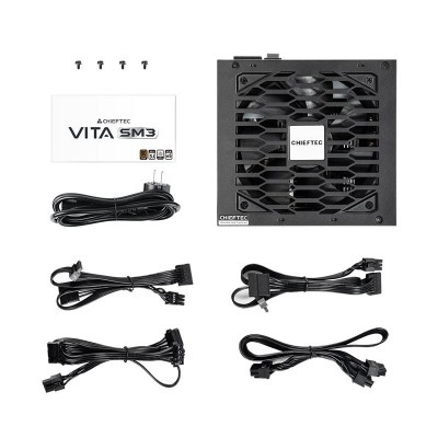Блок живлення CHIEFTEC Vita SM3  (850W), >85%, 80+ Bronze, 120мм, 1xMB 24pin(20+4), 2xCPU 8pin(4+4), 3xMolex, 6xSATA, 4xPCIe 8pin(6+2), 1xPCIe GEN5 16pin, Modular